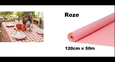 Tafelrol papier Roze 120cm x 50meter - Tafel dekken rol gala huwelijk thema feest festival