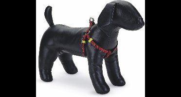 Beeztees nylon borsttuig Scribbles zwart 35-60 cm 15 mm