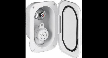 Inbouwdouche set met kraan wit met 3 meter slang