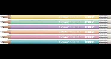 Grafietpotloden STABILO Swano Pastel 6 stuks