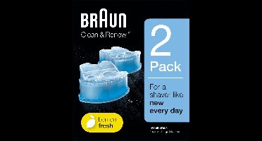 Braun Clean & Renew - 2 stuks - Reinigingsvloeistof Scheerapparaat
