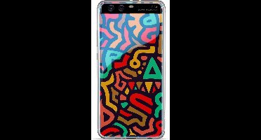 Huawei fashion cover - doodle - voor Huawei P10