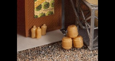 Faller - 20 Vaten en 36 zakken - modelbouwsets, hobbybouwspeelgoed voor kinderen, modelverf en accessoires