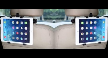 SET van 2 Stevige Universele iPad/Tablet houders auto (type 7 tot 12 inch) hoofdsteun houders inclusief 2 uitschuifbare Hoesjesweb Stylus Pennen, geschikt voor hoesjes apple iPad