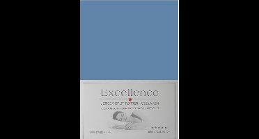 Excellence Jersey Split Topper Hoeslaken - Tweepersoons - 160x200/210 cm - Blue