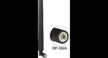 DeLOCK WLAN IEEE 802.11 ac/a/h/b/g/n Antenne met SMA-RP (m) connector - 4 - 7 dBi