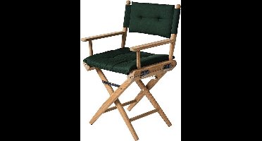Regisseursstoel Teak DeLuxe met Groene kussenset