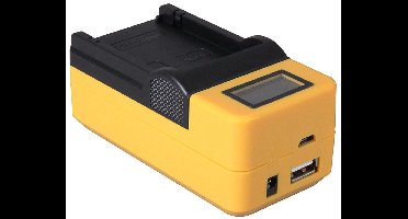 NB-6L en NB-6LH Cynchron lader met LCD en USB aansluiting