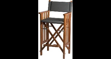 Stuurstoel II Hoog Teak Premium met Forza Zwart kussenset