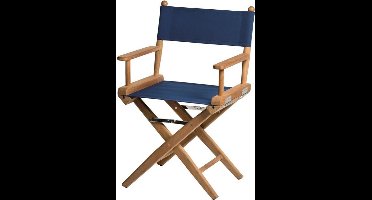 Regisseursstoel Teak DeLuxe met Navy canvas (geolied)