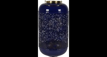 Windlicht Marrakesh 28x48 cm blauw