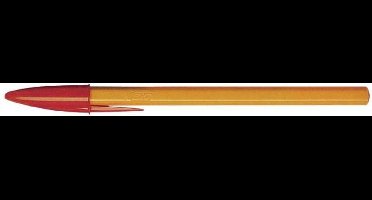 BIC: BALPEN "ORANGE" FIJNE PUNT: 0.8MM, 20 STUKS IN EEN DOOS - ROOD