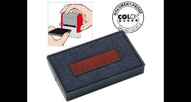 Colop Reservekussen t.b.v. Zelfinktende Stempels E/200/2, voor S260L, Blauw en Rood (pak 2 stuks)