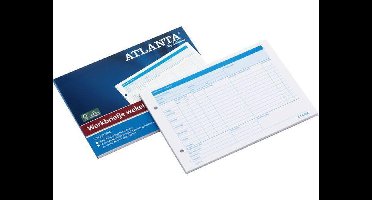 ATLANTA Werkbriefje Wekelijks, A5, Wit (blok 50 stuks)
