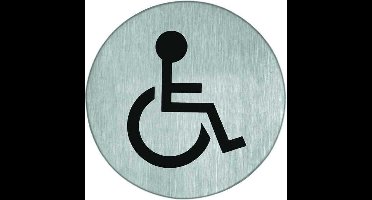 Artitec pictogram RVS 75MM minder valide