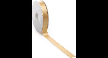 Satijn lint 38 mm goud op rol van 25 meter
