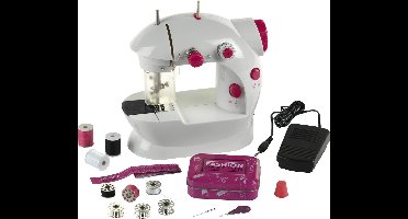 Klein Toys Fashion Passion kindernaaimachine - incl. alle benodigdheden - wit roze
