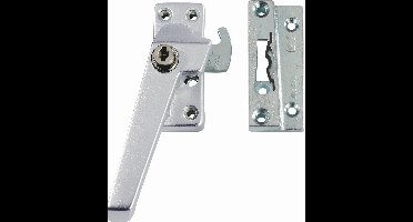 AXA 3319 Veiligheids raamsluiting F1 met cilindersluiting, nok en haakschoot opbouw linksdraaiend - 3319-61-91/GE