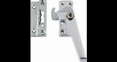 AXA 3319 Veiligheids raamsluiting F1 met cilindersluiting, nok en haakschoot opbouw rechtsdraaiend - 3319-51-91/GE