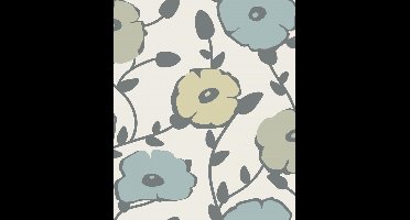 Oslo | Scandinavische bloemen | vliesbehang 0,53x10m