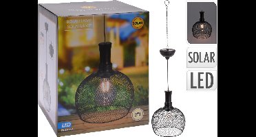 ProGarden Hanglamp solar LED 18,5 cm metaal