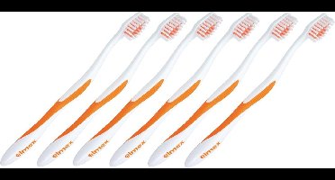 ELMEX ORTHO zachte tandenborstel speciaal voor beugeldragers | voordelig 6-pack