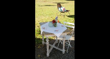 Vervaco - Tafelkleed kit - Lentebloemen met vlinders - PN-0174589 - Borduren - Borduurpakket - Borduurpakket volwassenen - Borduurpakket kind