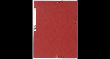 EXACOMPTA - Elastisch shirt - 3 flappen - 24 x 32 - Glanzende kaart 390G - Rood