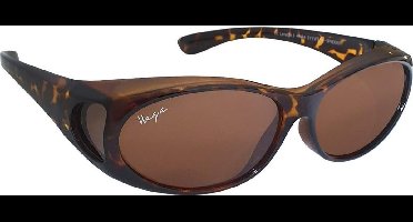Haga Eyewear Gran Canaria overzetzonnebril bruin – polariserend