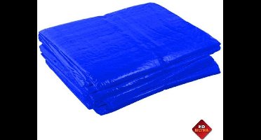 Blauw afdekzeil bache bouwzeil 3x4m 250gr/m²