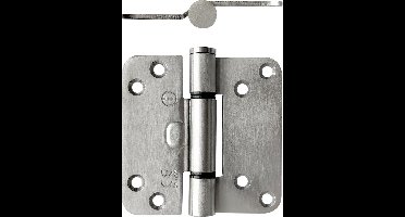 Intersteel Glijlagerscharnier 89 x 89 x 3 mm DIN rechts/links rvs geborsteld