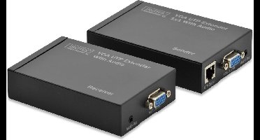 Digitus DS-53400 Extender (verlenging) VGA Via netwerkkabel RJ45 300 m