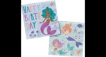 Servetten - Mermaid Magic - 33 x 33 cm - 20 stuks
