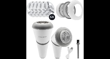 STAUS&BACH Lint Pro - Elektrische Pluizenverwijderaar- Inclusief 5 mesjes - Lange batterij duur - Ontpluizer voor kleding - Draadloos - Kledingontpluizer