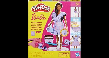 Play-Doh Barbie Fashionista-franjes - Speelset met Pop - Boetseerklei