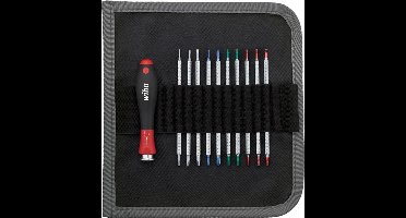 Wiha Schroevendraaier met wisselschachtenset SYSTEM 4 assorti 12-delig incl. roletui - 00610
