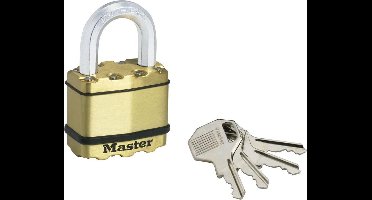 Master Lock Hangslot Excell 52 mm massief messing M5BEURD