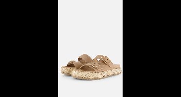 Tamaris Slippers beige Leer - Maat 42