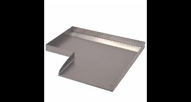 Ubbink - Wolga - beekloop rechtse hoek - roestvrij staal - 4 x 48 x 48cm