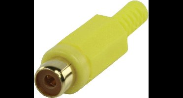OKS Vergulde gele vrouwelijke RCA connector