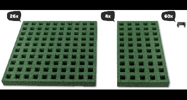 Freezone Veiligheidstegels - Geschikt voor alle Inground & Groundlevel Trampolines van - 427 x 244 cm