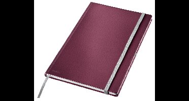 Leitz Style Notitieboek A4 Gelijnd - met Hardcover - 100 Grams Papier - Granaat Rood