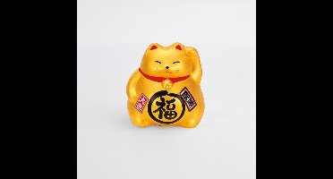Tokyo Design Studio - Lucky Cat - Goud - Maneki Neko - 9cm