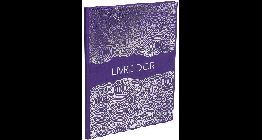 Exacompta Gastenboek 100 pagina's met zilversnede Japan - Purper - 47303E