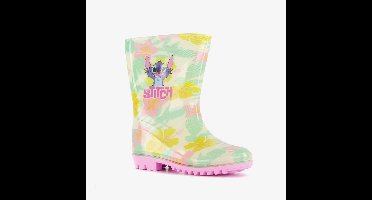 Lilo & Stitch kinder regenlaarzen roze geel - Maat 28 - 100% stof- en waterdicht