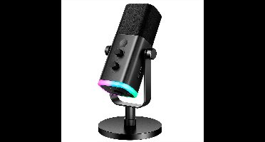 FIFINE AM8 - Gaming Microfoon Dynamische - Podcast Streaming PC PS4 PS5 - Ruisonderdrukking - Touch Mute Knop - USB RGB - Zwart