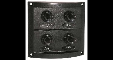 BREG Boot schakelaar 12V met 4 waterdichte tuimelschakelaars