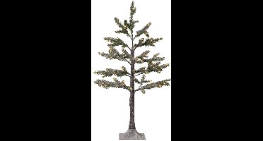 Star Trading decoratieve buitenboom 'spar' met LED-verlichting, besneeuwde takken, elektrisch aangedreven, warm wit, H 90cm