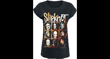Slipknot The End, So Far Group Squares Dames T-shirt - zwart - XXL