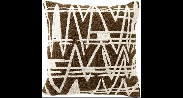 Dutch Decor PEPE - sierkussen 45x45 cm - 100% katoen - geweven print - Military Olive - groen - Inclusief binnenkussen - Luxe kussens voor woonkamer & bank